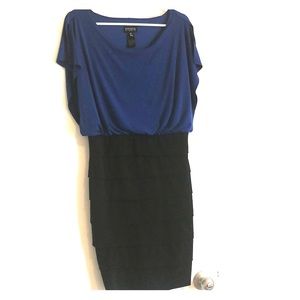 Enfocus Studio blue and black dress
